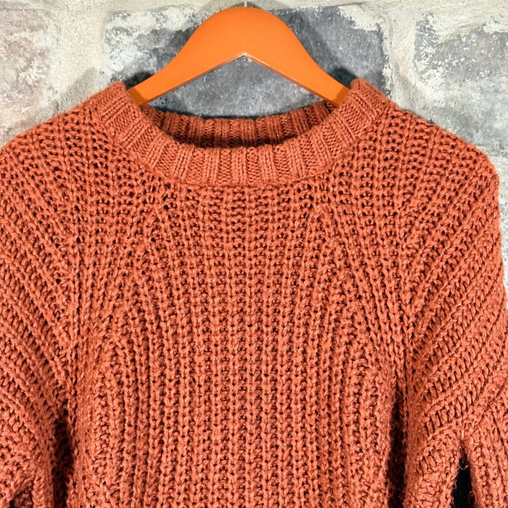 Universal Thread Rust Orange Knit Sweater Mock Ne… - image 6